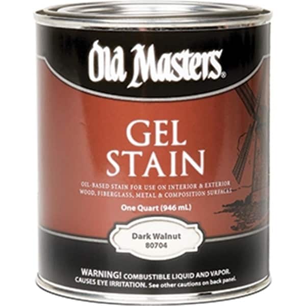 Old Masters 80704 Dark Walnut Gel Stain - 1 Quart OL327349 - main